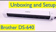 Brother DS-640 Compact Mobile Scanner Unboxing and Setup - Windows and Mac