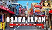 🇯🇵 OSAKA, JAPAN 4K WALKING TOUR - Dotonbori District Japan City Walk | 4K HDR - 60 fps