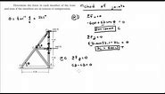 Determine the force in each member of the truss