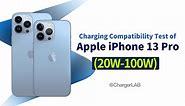 Detailed data and charts | Charging Compatibility Test of Apple iPhone 13 Pro (20W-100W)
