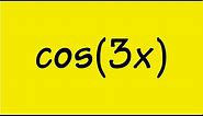 cos(3x) in terms of cos(x)