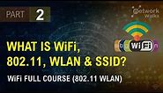 What is WiFi, 802.11, WLAN & SSID? (Part-2)