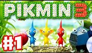 Pikmin 3 - Gameplay Walkthrough Part 1 - Day 1 - Crash Landing! (Nintendo Wii U)