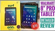 REVIEW WALMART ONN 8" PRO TABLET GOOGLE ANDROID SYSTEM