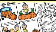 TOO MANY PUMPKINS Story Sequence Activities | Cut N Glue | Sequencing Worksheets