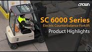 Crown Electric Counterbalance Forklift | SC 6000 Series | Product Highlights