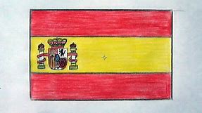 How to draw a Spain flag