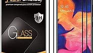 Supershieldz (2 Pack) Designed for Samsung (Galaxy A10E) Tempered Glass Screen Protector, (Full Screen Coverage) Anti Scratch, Bubble Free (Black)