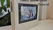 popup album - making my cover with fabric
