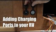 Adding USB charging ports and 12v outlets to an RV