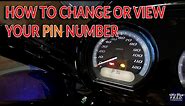 HOW TO Change or View your Harley Davidson PIN CODE #motorcycles