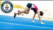 Fastest 100 m running on all fours - Guinness World Records