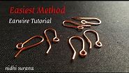 ⚜️ Easiest Earwire Tutorial || How to make Earhooks with Copper wire (0314)