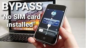 How to Bypass iPhone 2G (Original iPhone) Activation "No Sim Card Installed" + Jailbreak iOS 3.1.2