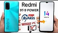 Redmi 9T / 9 Power Frp Bypass | MIUI 14.05 Unlock | Redmi 9T / 9 Power Google Lock New Method 2024 |