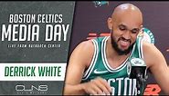 Derrick White: Trying Something New with Haircut | Celtics Media Day