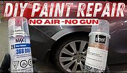 How to SPOT PAINT a car with SPRAY PAINT and CLEAR for amazing results!