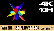 Windows 95 Screensaver - 3D Flower Box - 10 HOURS NO LOOP with easter egg!!! (4K)