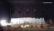 Largest cinema screen in India installation by Spectro screen