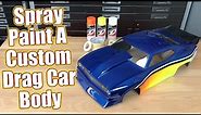 Paint Tips! Create A Custom RC Drag Car Body With Spray Cans & Tape | RC Driver