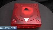DreamCast Transparent Red shell turntable preview GDemu ReDream Noctua DCdigital game tech