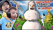HELLO NEIGHBOR CHRISTMAS MOD! Snowmen in APRIL? Amazing Frog Teleport (FGTEEV Duddz & Shawn)