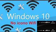 No tienes el icono de red WiFi en Windows 10 en la barra de tareas: Solucionalo