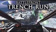 Star Wars Battlefront | Luke's Death Star Trench Run in the Red Five X-wing Gameplay