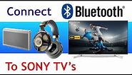 How to connect Bluetooth speakers and headphones to 2018 Sony TV's