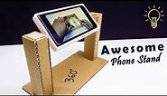 DIY Mobile Stand | How To Make Cheap 360 Cardboard Stand For Smartphones