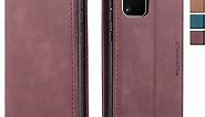 Samsung Galaxy S20 Case,Samsung S20 Wallet Case with Card Holder Kickstand Magnetic,Leather Flip Case for Samsung Galaxy S20 6.2 Inch[Not for Plus or Ultra] (Wine Red)