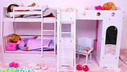 Baby Doll organise Bunk Bed Bedroom! Play Toys story