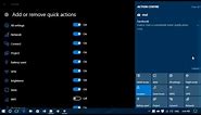 Windows 10 Settings System Notification and actions what does it do and how to set up