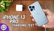 iPhone 13 Pro Charging Test ⚡⚡⚡ 20W Fast Charger ⚡⚡⚡
