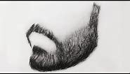 HOW TO DRAW BEARD HAIR / HOW TO DRAW MALE FACIAL HAIR