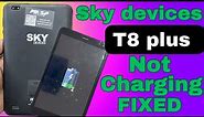 Sky devices t8 plus charging port replacement || t8 plus not charging