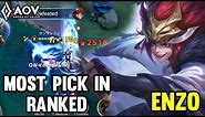 AOV : ENZO GAMEPLAY | MOST PICK IN RANKED - ARENA OF VALOR LIÊNQUÂNMOBILE ROV COT