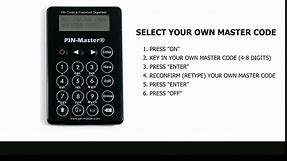 PIN-Master PIN Code & Password Manager (Up to 125 Codes) - Electronic PIN Code & Password Organizer - Basic Password Keeper - Electronic Password Journal - Password Book Small and Practical Size
