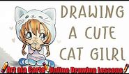 How to draw a Chibi Cat girl Plus Commissions