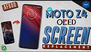 Moto Z4 OLED screen replacement detailed