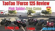 TaoTao T Force 125 Mid Size ATV Review In Pink Spider And Tree Camo
