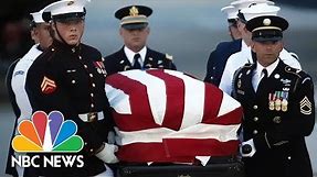 Watch Live: John McCain Honored In Ceremony At U.S. Capitol | NBC NEWS