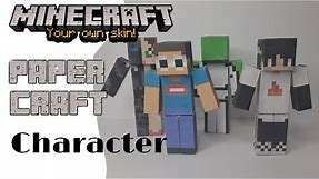 Make your own Minecraft paper craft character using your own skin!