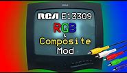 RCA E13309 Consumer TV RGB and Composite Video Mod