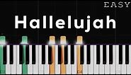 Hallelujah - Leonard Cohen | EASY Piano Tutorial