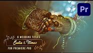FREE Animated Wedding Title Preset for Premiere Pro | Motion Graphic Template