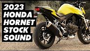 2023 Honda CB750 Hornet Stock Exhaust Sound! (Static, Fly-by & Onboard)