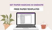 How to Set Paper Margins in OneNote (FREE Template)