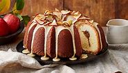 Apple Butter Pound Cake with Caramel Frosting