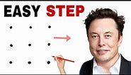 How to draw Elon Musk Drawing // Easy Elon Musk Drawing